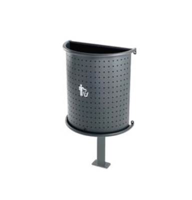 50L Outdoor Wastepaper Painted Steel color